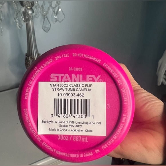 NEW Stanley 30oz IceFlow Flip Straw Stainless Steel Tumbler - Camelia Hot Pink - Picture 3 of 11